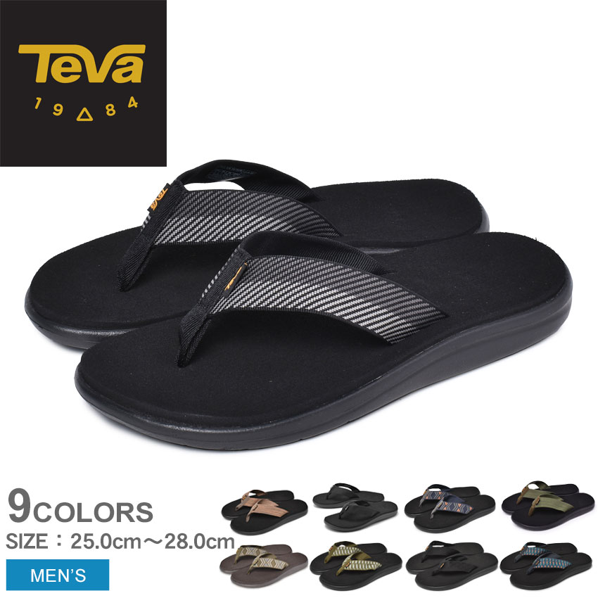テバ TEVA サンダル メンズ ボヤ フリップ ビーチサンダル ビーサン 靴 シューズ 海 黒 VOYA FLIP 1019050