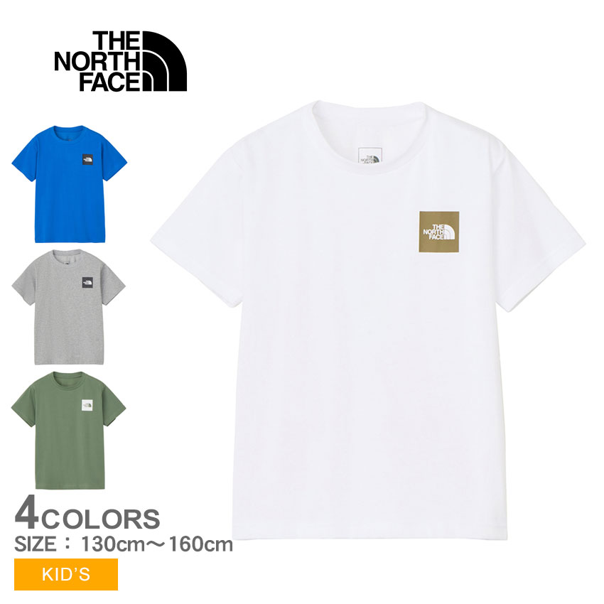 商品番号：2450-1127ノースフェース 半袖 Tシャツ トップス ウエア ウェア ブランド プリント ロゴ アウトドア 運動 カジュアル 子ども服 男の子 女の子 キャンプ レジャー おしゃれ 紫