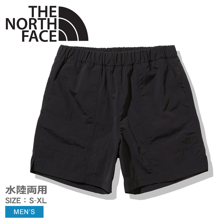 ザ ノースフェイス 水陸両用ショーツ メンズ ウォーターストライダーショーツ ブラック 黒 THE NORTH FACE NB42130 ノースフェース 水着