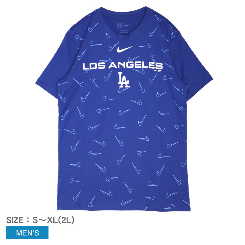 【ゆうパケット可】ナイキ 半袖Tシャツ メンズ TOP LINE UP FASHION TOP ブルー 青 NIKE NKGW-4EW-LD-01R ロサンゼルス・ドジャース MLB