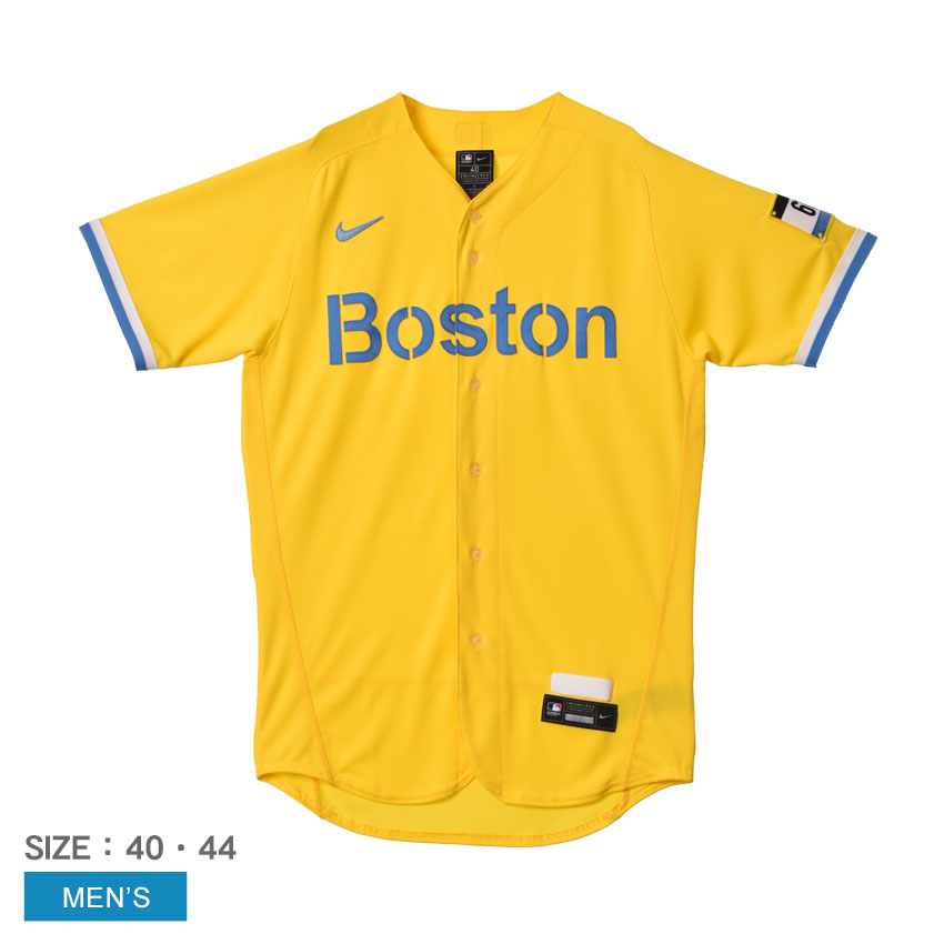 ナイキ ユニフォームシャツ メンズ イエロー NIKE 8900-BQCG-BQ-ZVC ボストン・レッドソックス MLB メジャーリーグ 公式アイテム 半袖 ベ