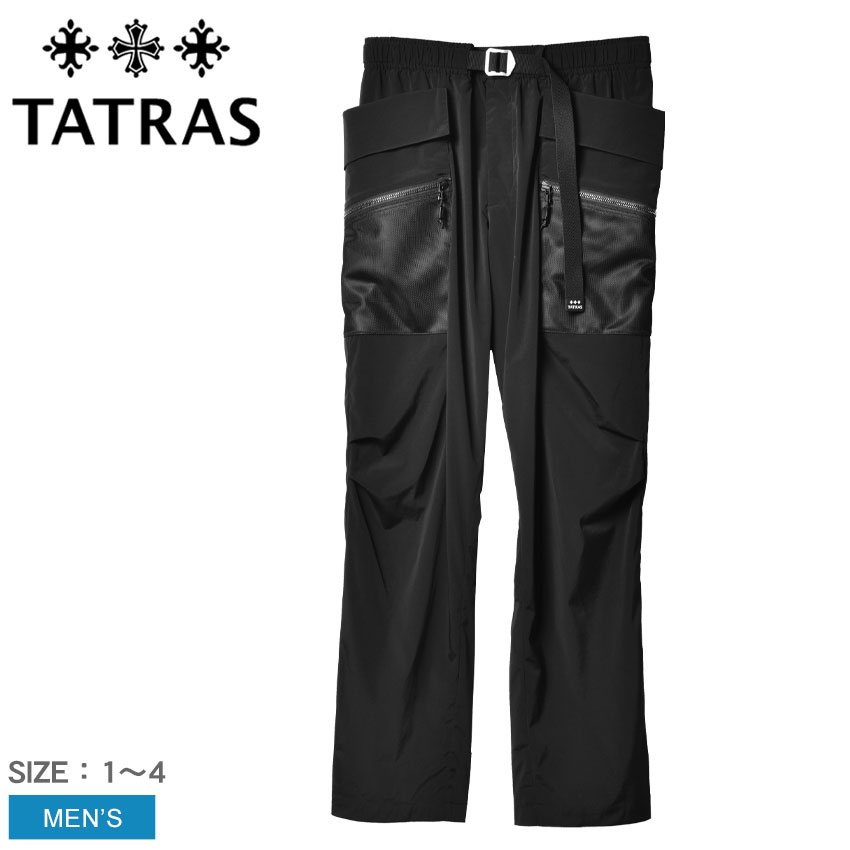 タトラス パンツ メンズ レグルス ブラック 黒 TATRAS MTAT22S5077-S ボトムス カーゴパンツ テーパードパンツ ストレッチ ロングパンツ