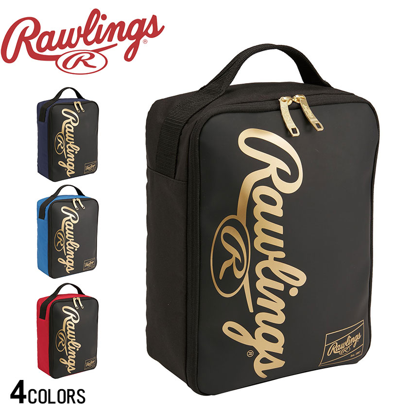 ローリングス シューズケース シューズケース ブラック 黒 ネイビー 紺 レッド 赤 ブルー 青 Rawlings ESC14F01 野球 ベースボール シュ