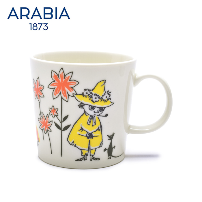 【ラッピング対象外】アラビア マグカップ ムーミン ABC マグ 0.3L ホワイト 白 マルチ マルチカラー ARABIA 1064951 コップ 食器 0.3L